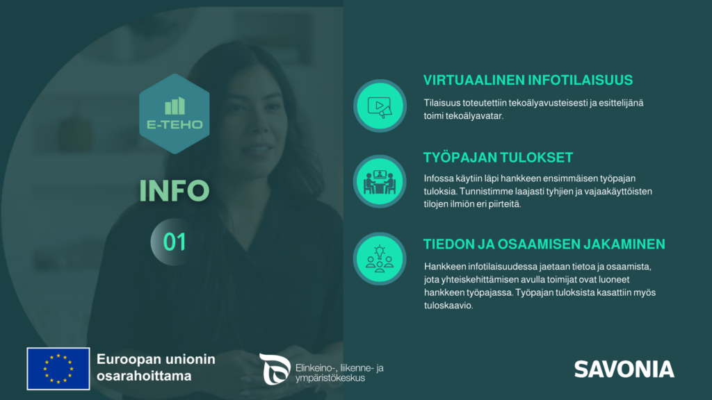 Infotilaisuus 1, tapahtumailmoitus