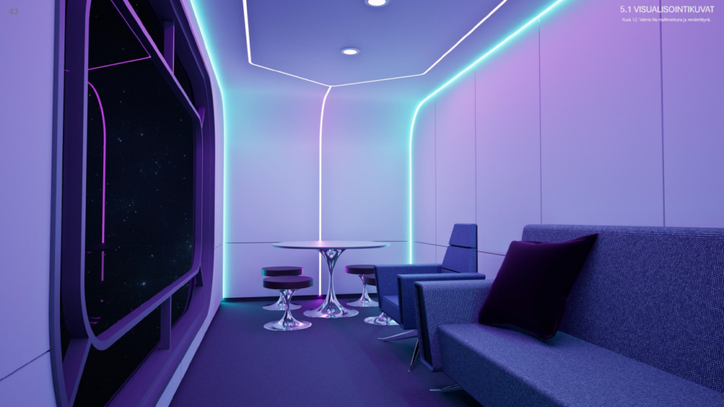 Vilma Korhonen, Space hotel, prototyypin suunnitelma