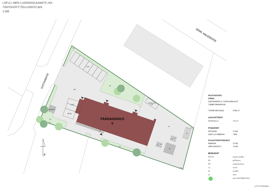 Lotta Pesonen, Kunnan toimistotilat